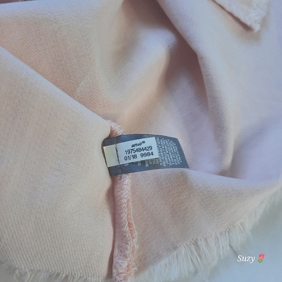 AERIE Light Pink Cotton Crop, Split-Back, A-Line Top - Picture 9 of 10